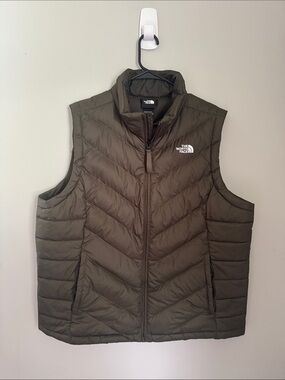 The North Face Olive Green Quilted Men’s Vest